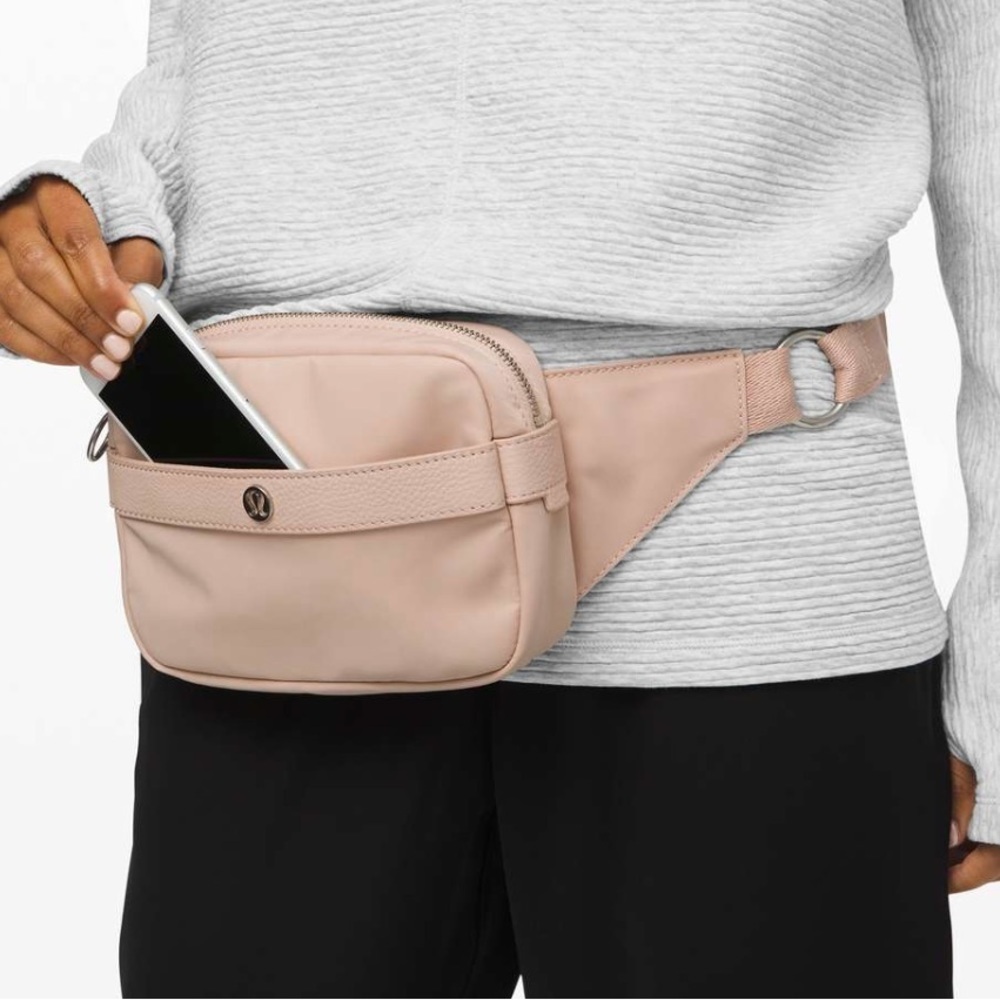 Lululemon Now and Always Belt Bag in Misty Shell / Soft Sand - Picture 2 of 11